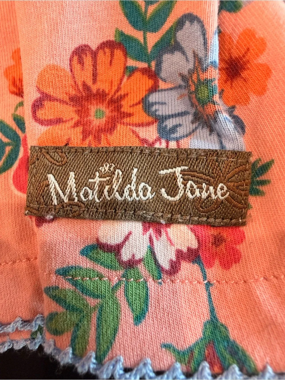 EUC Matilda Jane Peach Floral Long-Sleeve Twirl Dress 2T - Picture 3 of 5